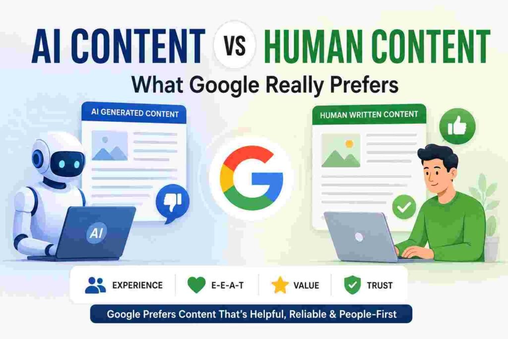 AI Content vs Human Content What Google Really Prefers